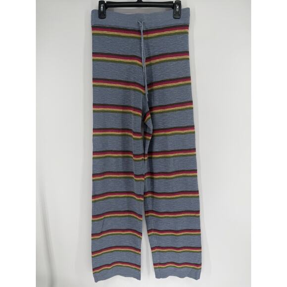 Free People Pants - FREE PEOPLE BEACH Mariner Sweater Pant Drawstring Womens Medium Multi Striped